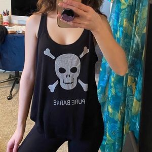 Pure Barre Skull Tank Top Athleisure